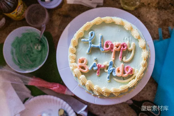 高清摄影 生日蛋糕庆祝