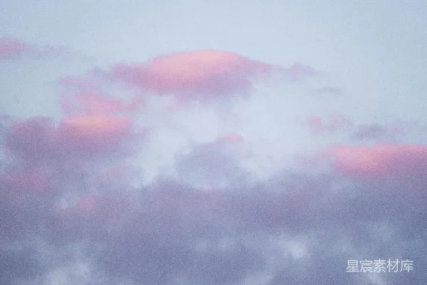 高清摄影 粉红云霞日落