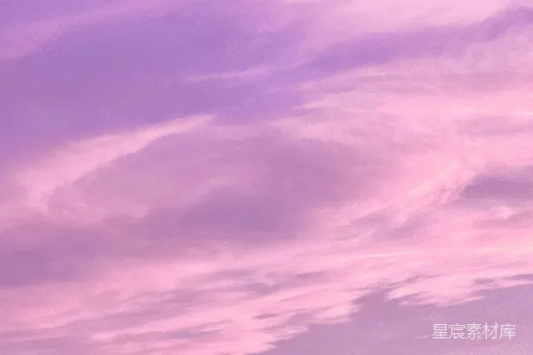 高清摄影 粉紫色天空与现代建筑