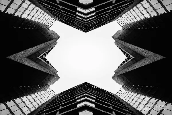 高清摄影 俯瞰高楼大厦