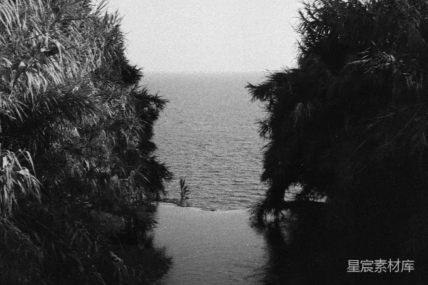 高清摄影 黑白的海景