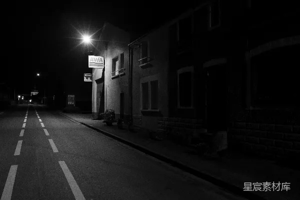 高清摄影 夜晚的寂静街道