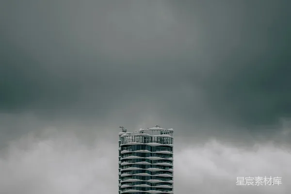 高清摄影 云中高楼