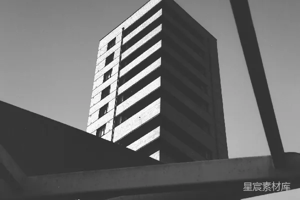 高清摄影 黑白城市建筑