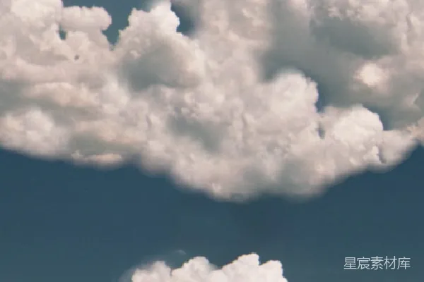 材质纹理 蓝天白云的宁静天空