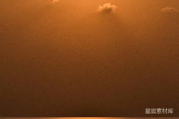 高清摄影 夕阳下的宁静海景