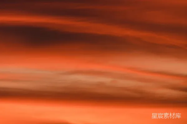 高清摄影 夕阳下的云层