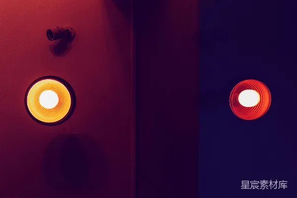 高清摄影 光影交错的夜景