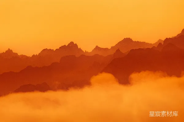 高清摄影 日出山峦