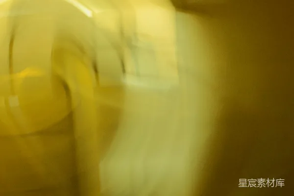 高清摄影 黄光隧道模糊背景