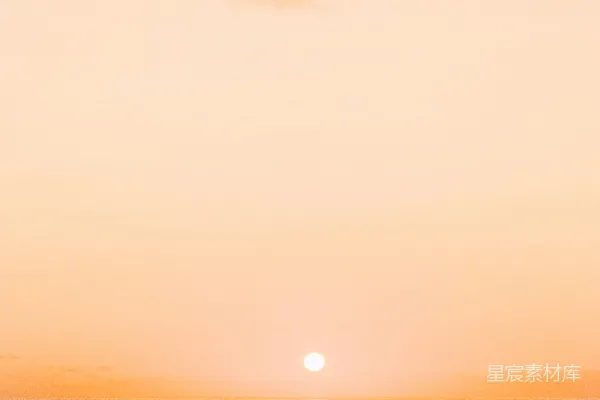 高清摄影 日落时分的宁静海景