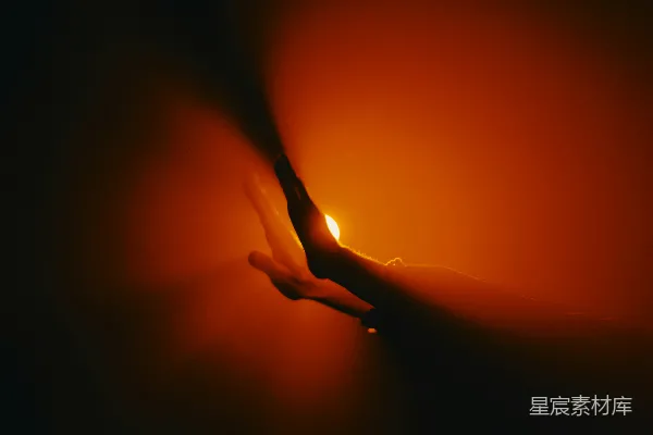 高清摄影 手触光束