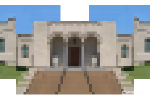 材质纹理 古典建筑插画