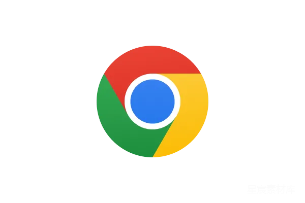 材质纹理 简洁风格的Google Chrome浏览器图标
