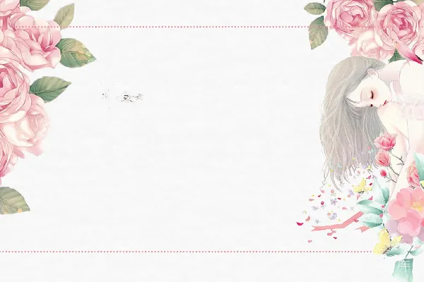 高清摄影 粉色梦境：温柔女孩与玫瑰