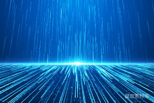 高清摄影 蓝光粒子流动态背景