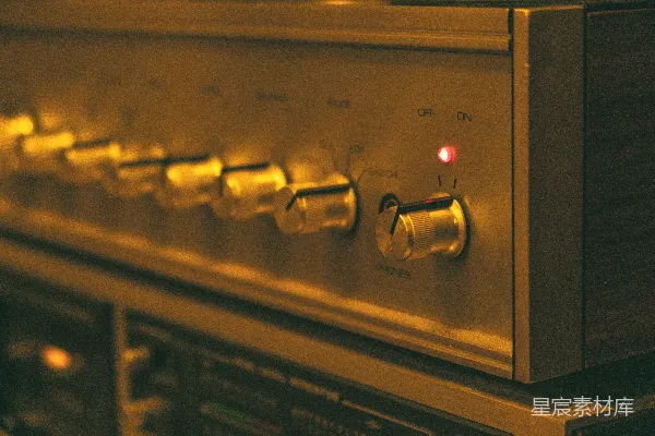 高清摄影 复古音响设备特写