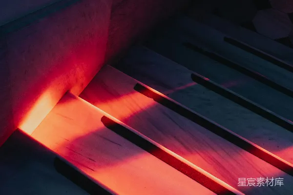 高清摄影 光影交错的楼梯