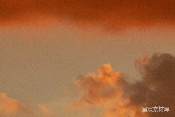 高清摄影 夕阳下的云彩