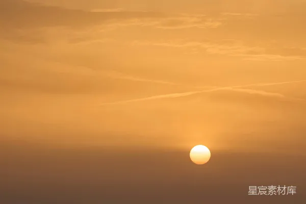 高清摄影 日落时分的宁静海景