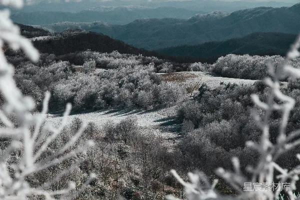 高清摄影 冬日山景