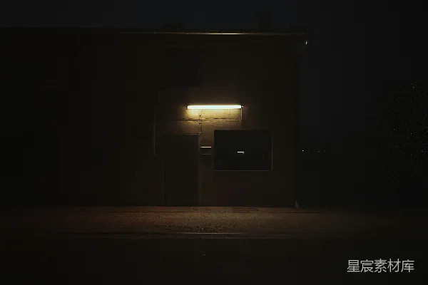高清摄影 夜色中的建筑角落