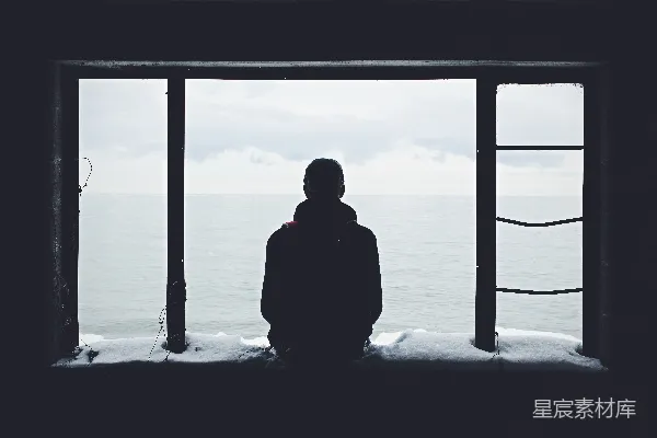 高清摄影 窗外的沉思