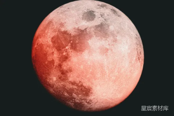 高清摄影 红色满月