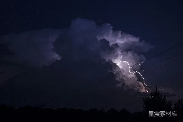高清摄影 雷电交加的夜晚