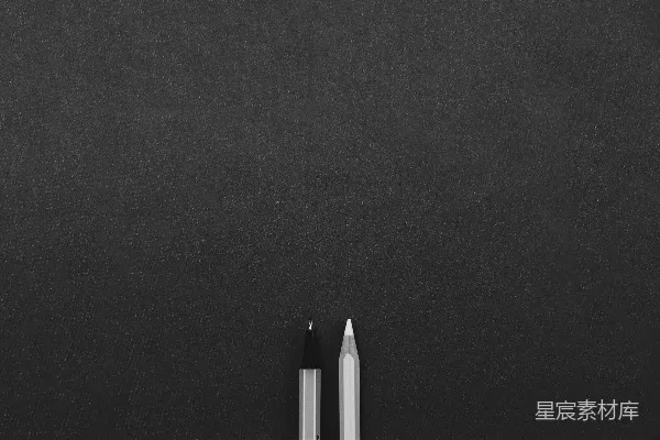 高清摄影 空白黑板与笔的静物摄影
