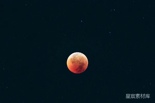 高清摄影 月全食下的夜空