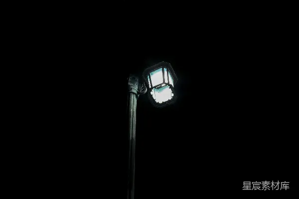 高清摄影 夜色中的路灯