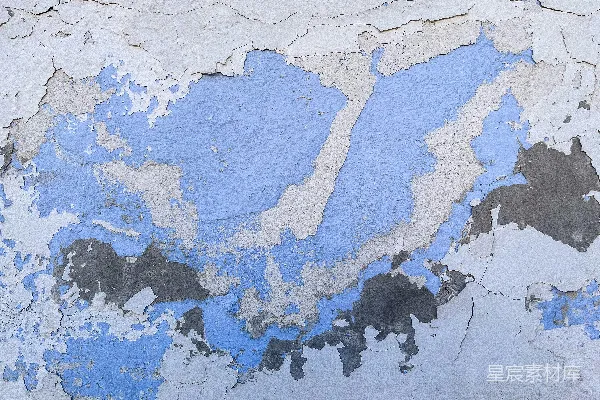 高清摄影 斑驳的蓝色墙面