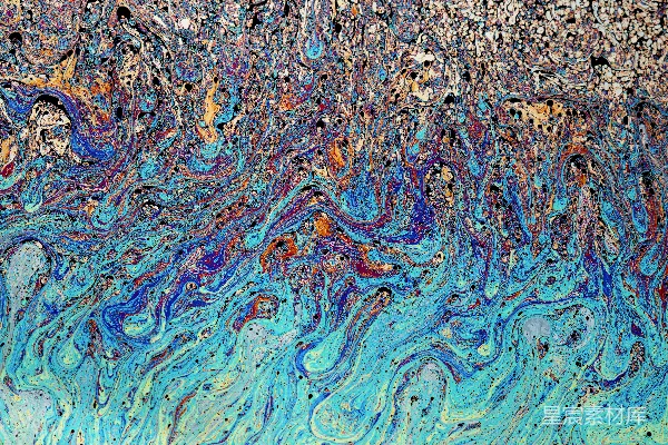 高清摄影 色彩斑斓的液体纹理