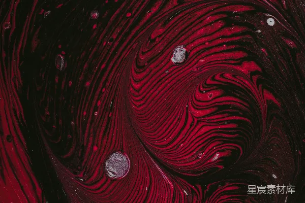 高清摄影 抽象流动的红色波纹