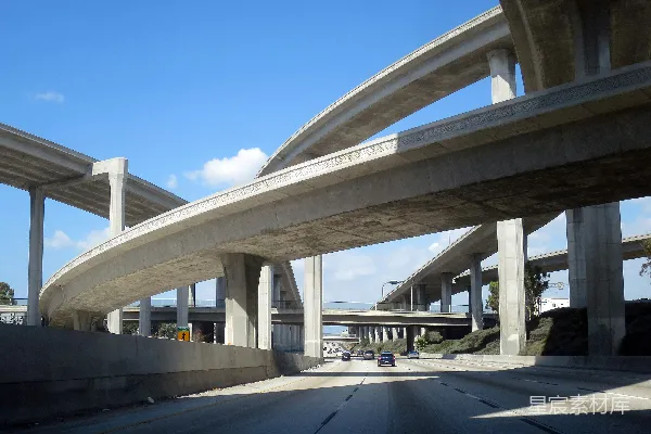 高清摄影 现代高速公路交汇处