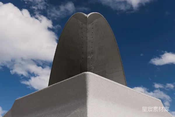 高清摄影 现代建筑与天空的交响