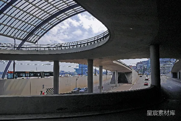 高清摄影 现代城市交通与建筑景观