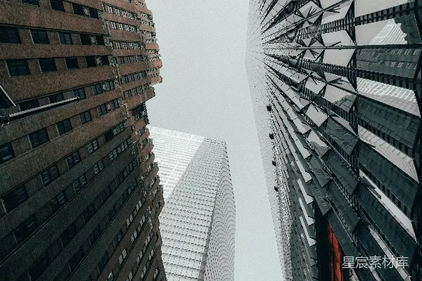 高清摄影 仰望高楼：城市的崛起