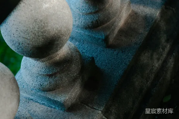 高清摄影 石阶上的光影交错