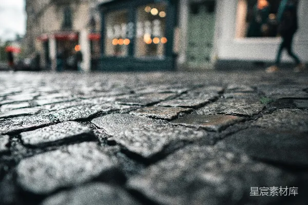 高清摄影 石板路的细腻纹理