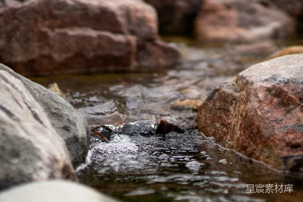 高清摄影 山间溪流