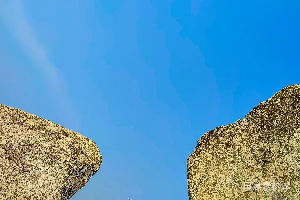 高清摄影 天空与岩石的交界