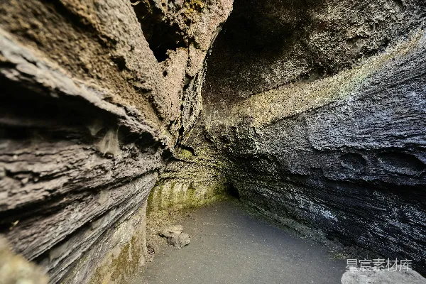 高清摄影 火山岩石洞穴