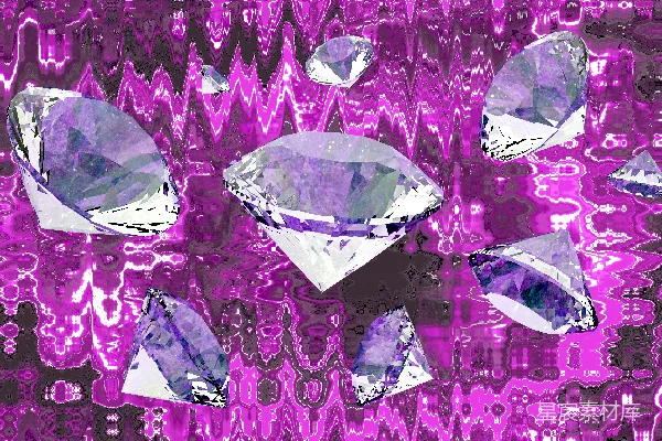 高清摄影 梦幻紫钻：奢华与神秘的碰撞