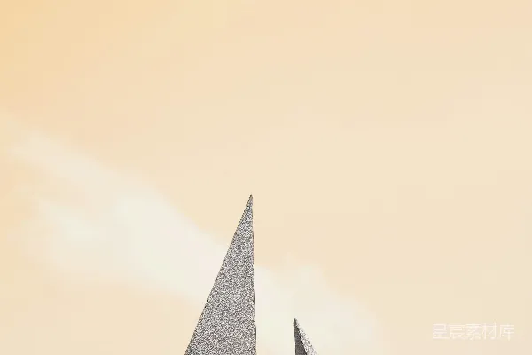 高清摄影 天空下的尖塔