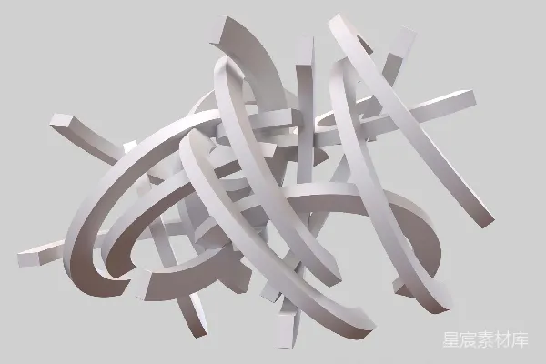 高清摄影 抽象几何线条构成的动态结构