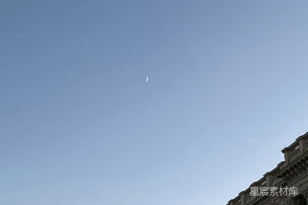高清摄影 月光下的古典建筑