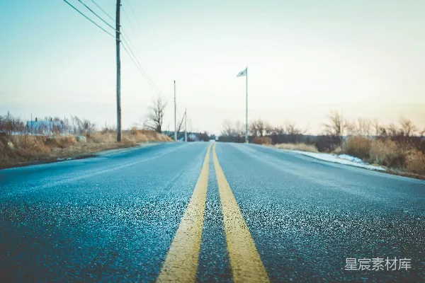 高清摄影 乡间道路的宁静