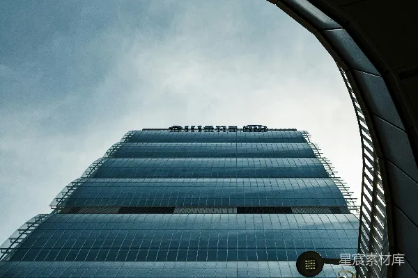 高清摄影 白天的蓝建筑